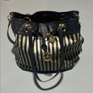 Henri Bendel Striped Purse Bag